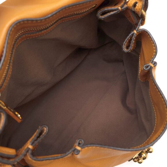 Auth Chloe Elsie handbag in Brown Cowhide Calf Leather in Good Condition - Picture 8 of 8